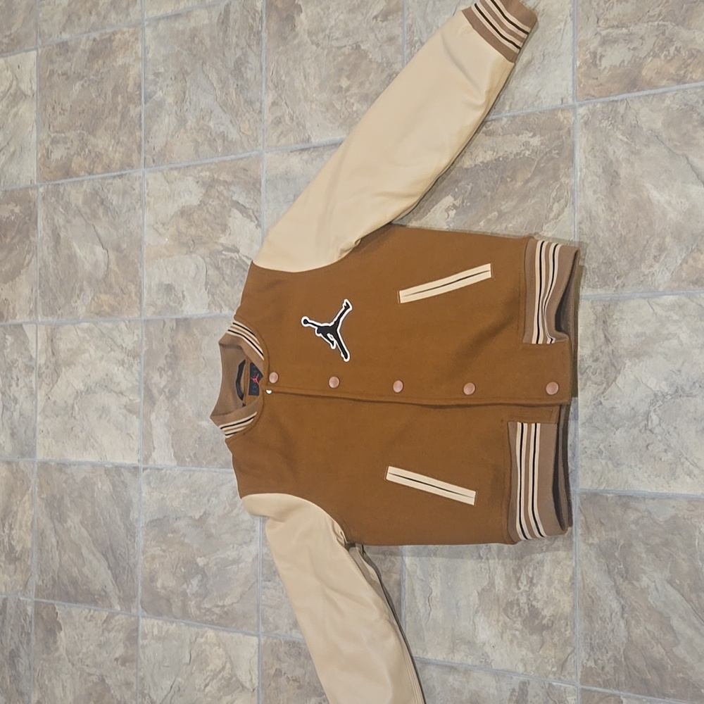 Jordan Kids' Brown and Tan Jacket